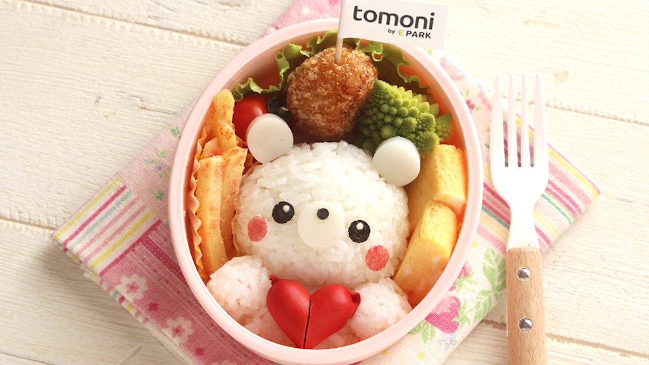 風邪引きくまさんのキャラ弁～風邪に負けるな～