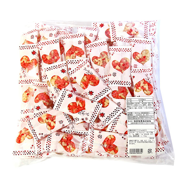 前田家 梅風味の紅白ミニあられ 小粒 個包装 ミニ梅 国産米 国内加工 おかき 米菓 和風 せんべい おつまみ おやつ お茶請け お土産 プ