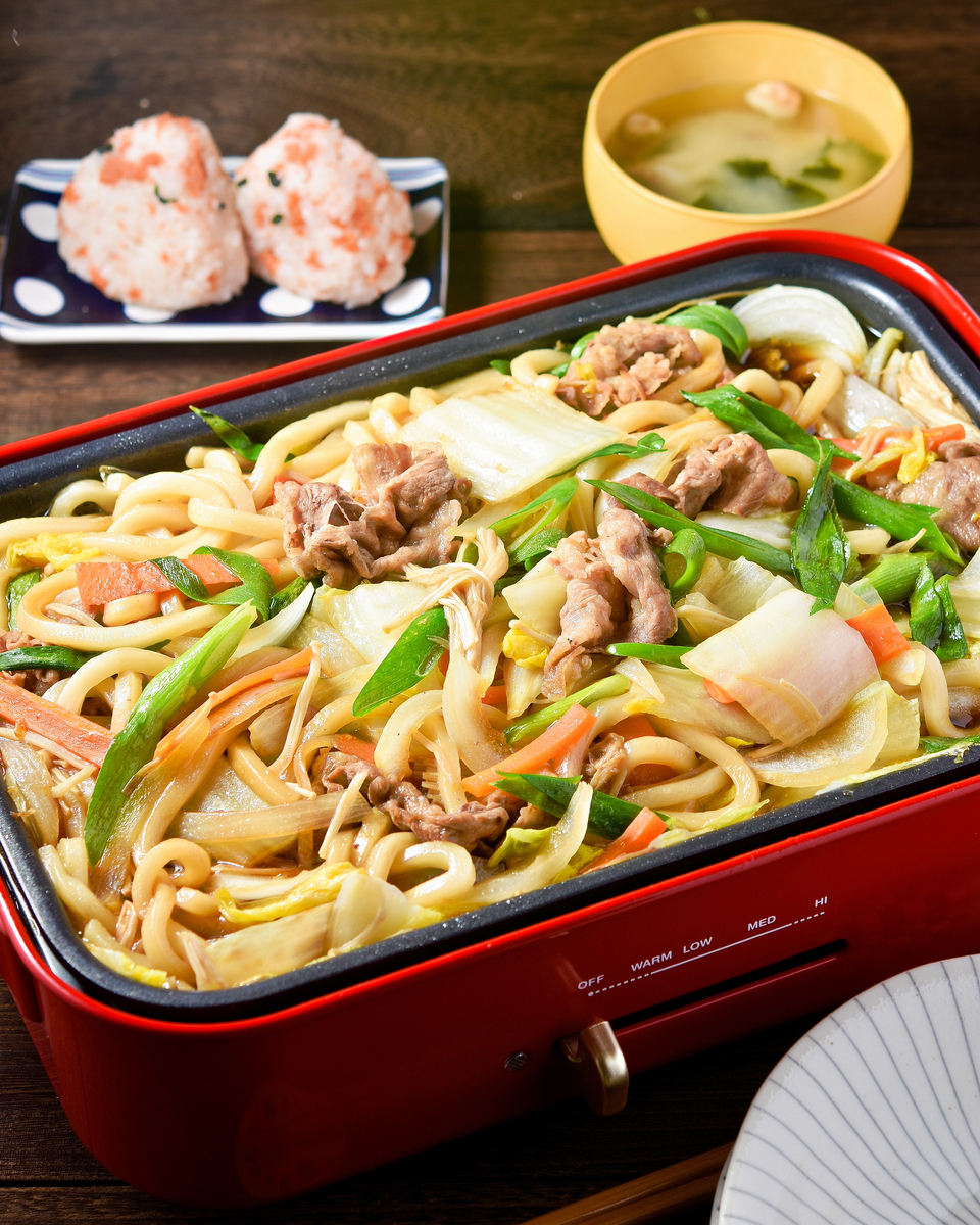 簡単ホットプレートで焼きうどん レシピ・作り方 by あおあおまる - 楽天レシピ