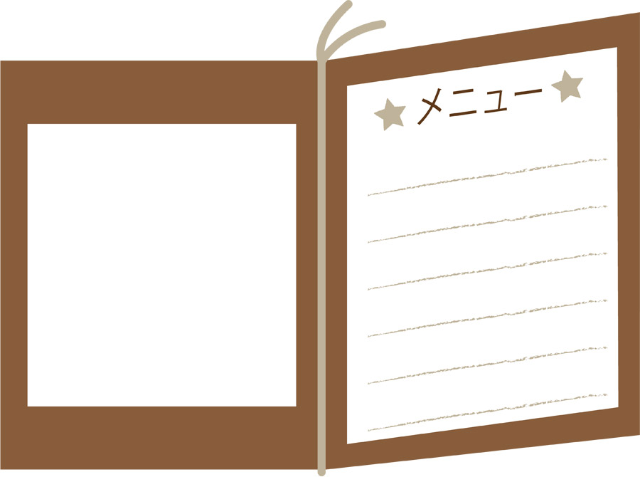 日本料理レストランフードメニューイラストデザインPremiumベクトル素材