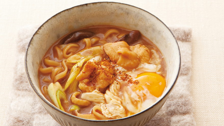 たこと酢しょうがのヘルシーうどん ごちそうサラダ風