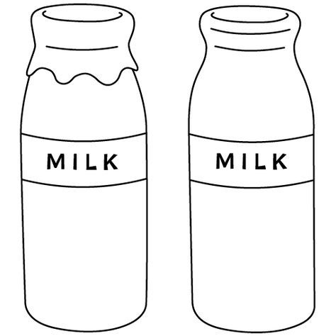 牛乳イラスト - 手描きで描いた可愛い飲み物の無料素材 - チコデザ