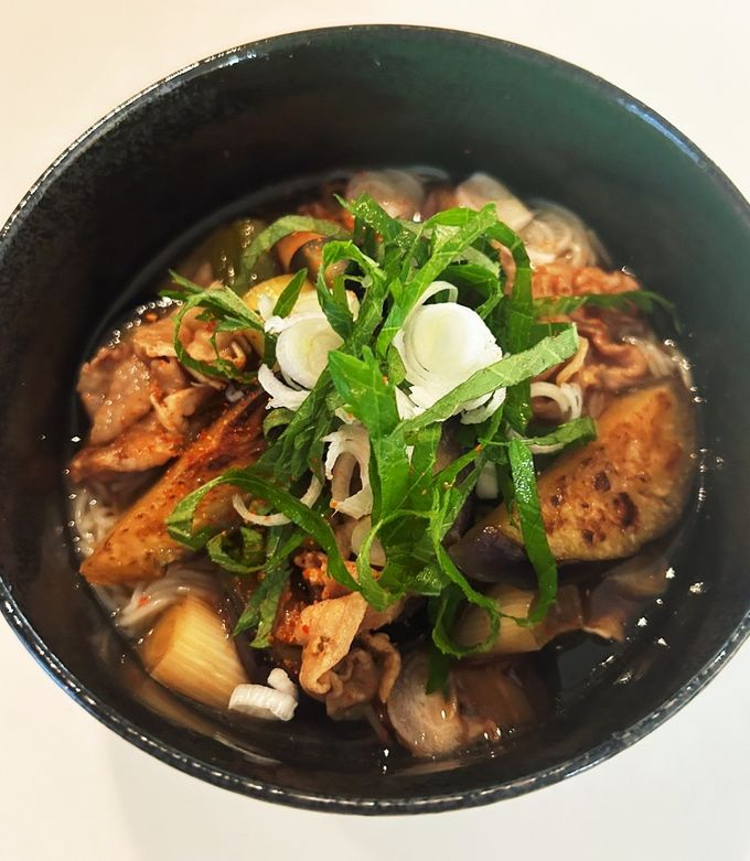 そば・うどんのつけ汁 豚肉となすレシピ・作り方 by Belle Marianne - 楽天レシピ