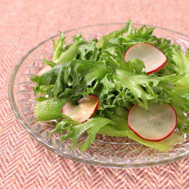 ラディッシュと水菜のミモザサラダの作り方管理栄養士が解説