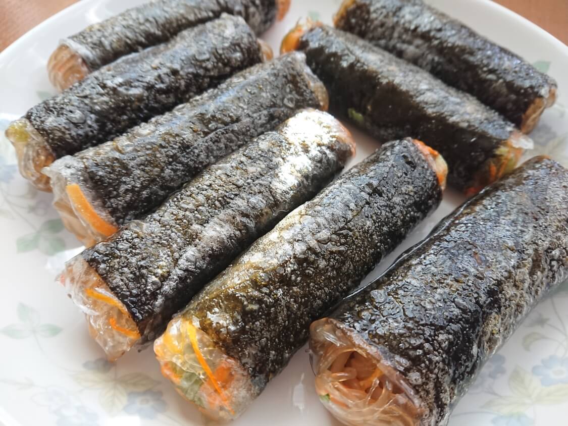 アウトレット 公式 bibigo ビビゴ 春雨＆野菜 海苔巻き 400g 3個セット ギフト プレゼント 韓国料理 食品 韓国食品 人気 惣菜 冷食冷凍