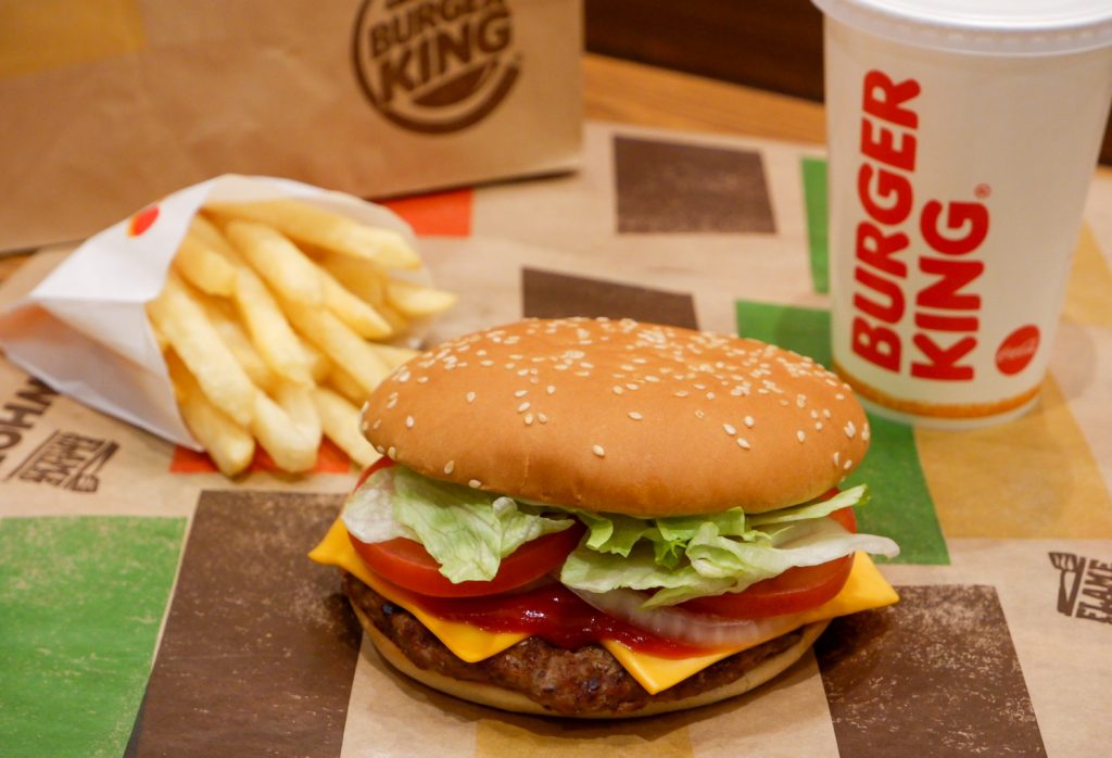 バーガーキングのアプリで注文が可能に