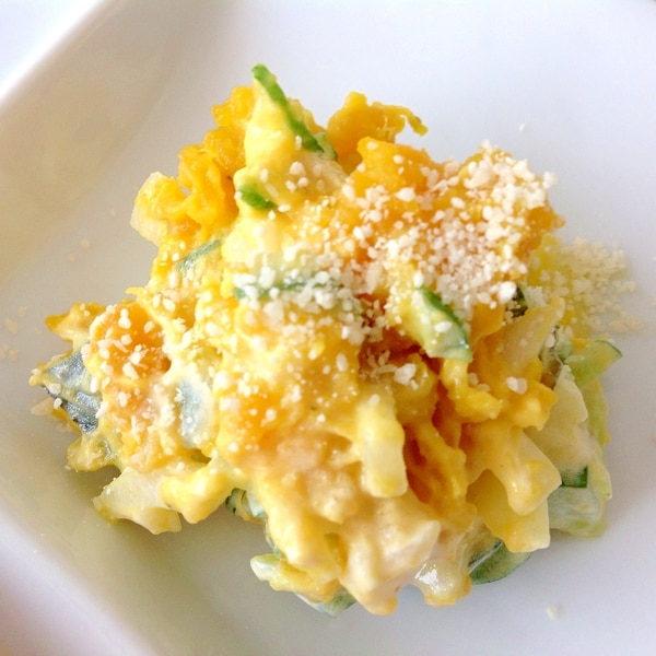 リメイク☆かぼちゃの煮物でサラダ