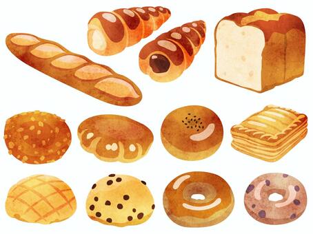 フリーイラスト色々な種類のパンパブリックドメインQ：著作権フリー画像素材集