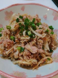 簡単おつまみ！ ほうれん草とツナのポン酢炒め