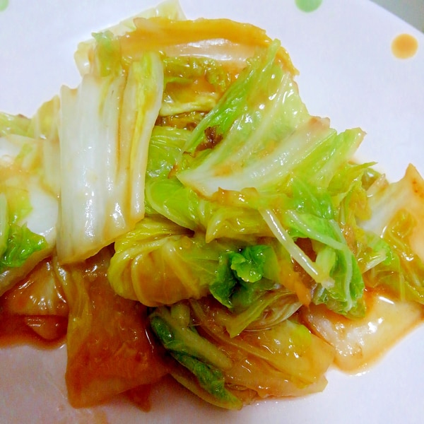 白菜だけ炒め・バター醤油