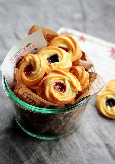 ジャムできらきら☆絞り出しクッキ