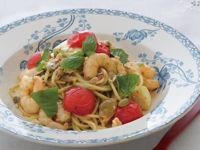 冷製パスタ生ハムとバジルソースのレシピと料理アイディア12件Snapdish スナップディッシュ