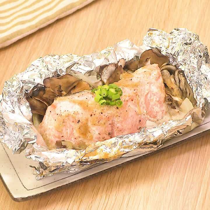 サーモンのホイル包み焼き