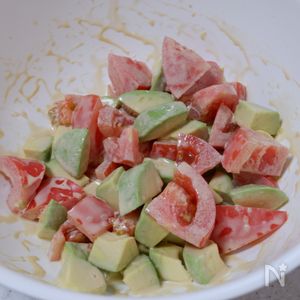 アボカドとトマトときゅうりの中華サラダ簡単節約時短やみつき副菜: 作り置き＆スピードおかず de おうちバル 〜yuu'sstylish bar〜 Powered by ライブドアブログ