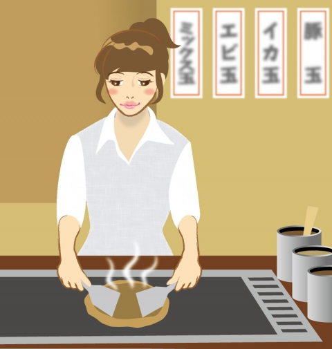 パジャマパーティー・食べ歩き・お好み焼き作りのまちがい探しイラストイラストレーター貴木まいこ