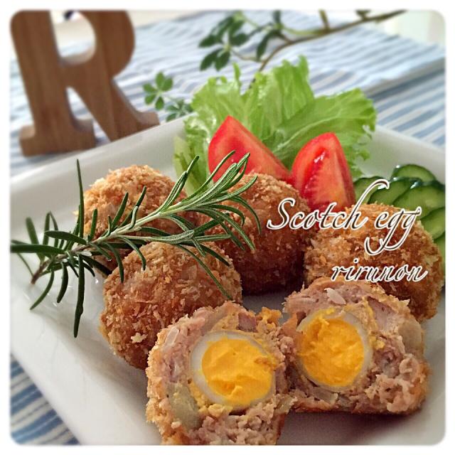 オーブンで♪煮込みスコッチエッグ : aiai @cafe