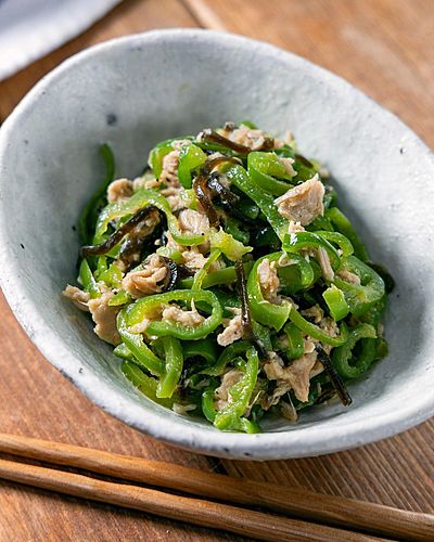 塩昆布が味の決め手！ピーマンとツナのめんつゆ炒め
