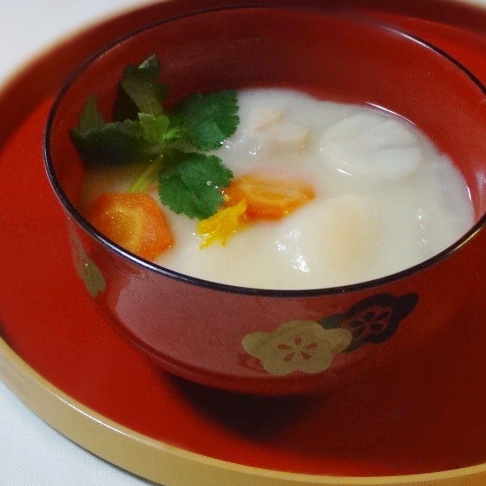 餅巾着入り♪関西風お雑煮