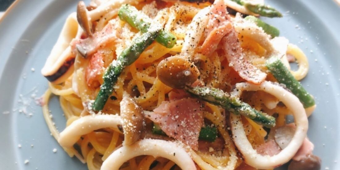 料理家 橋本彩さん考案 ヤリイカとたらこの和風パスタ