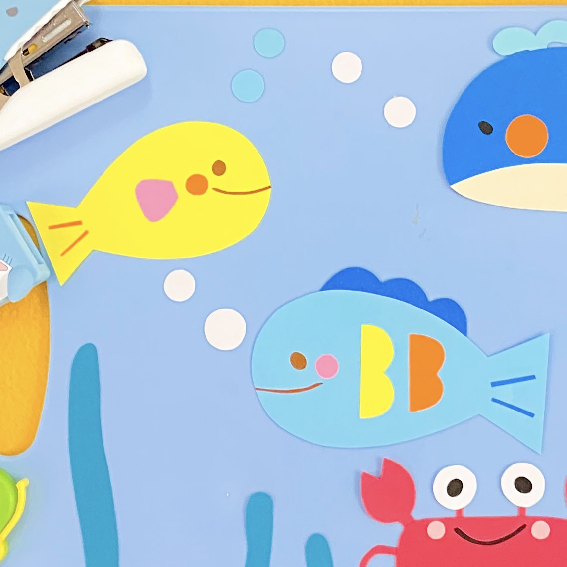 8月の壁面～お魚とあそぼう～保育士ワーカ