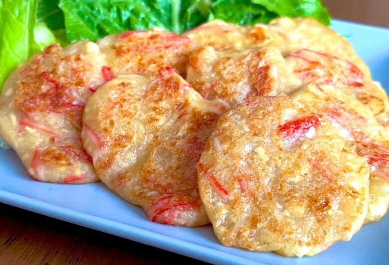 カニカマと豆腐のお焼き