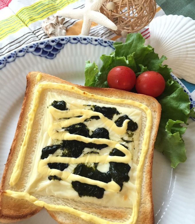 海苔とチーズのトースト by みょんとも4☆クックパッド簡単おいしいみんなのレシピが392万品