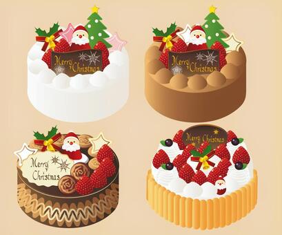 ホールケーキ クリスマスケーキ イラスト リアル 白皿183981593 毎月1点無料 フリー のストックフォト イメージマート