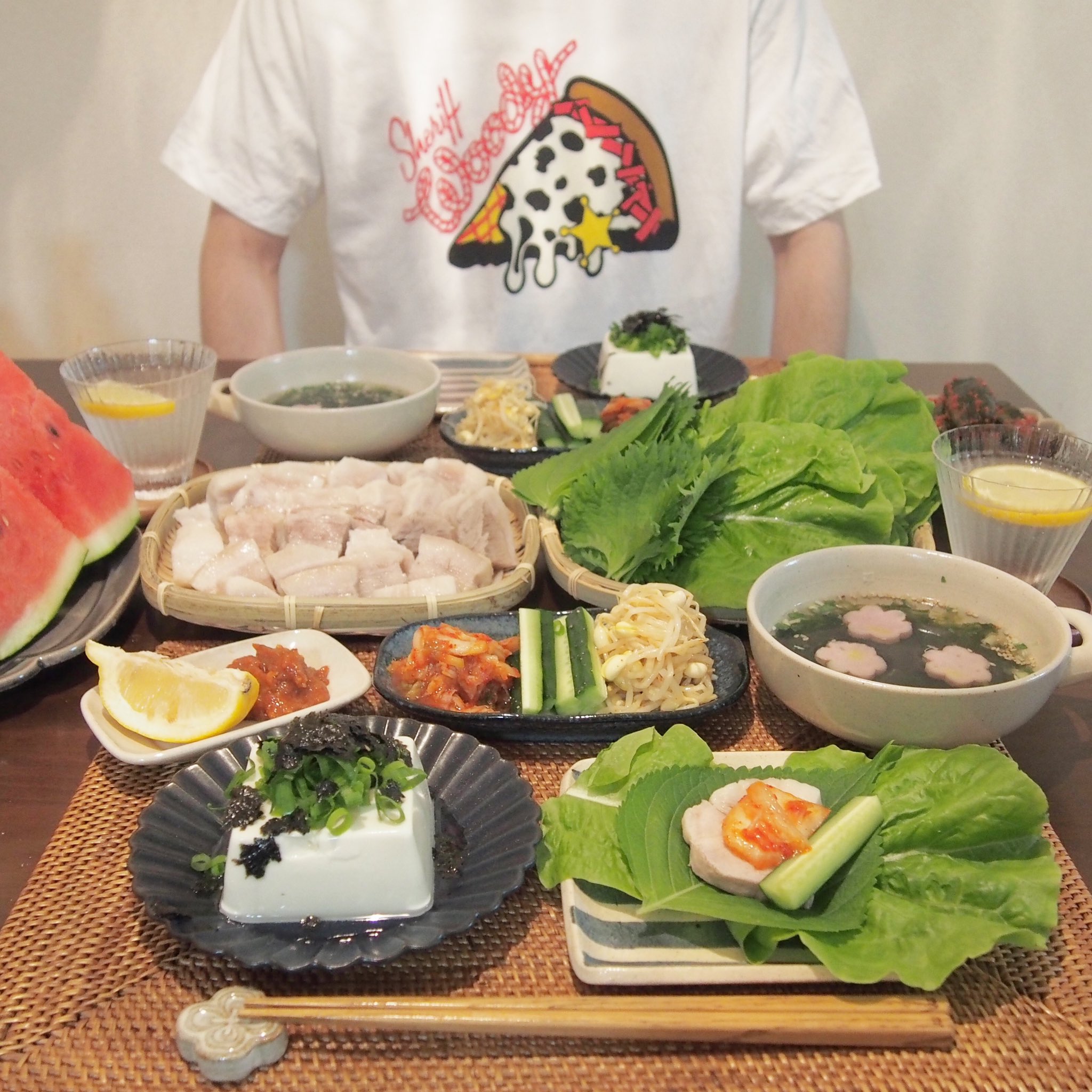 今日の献立 『サムギョプサル』 - ちわわ一家の 食べ歩る記・飲み歩る記