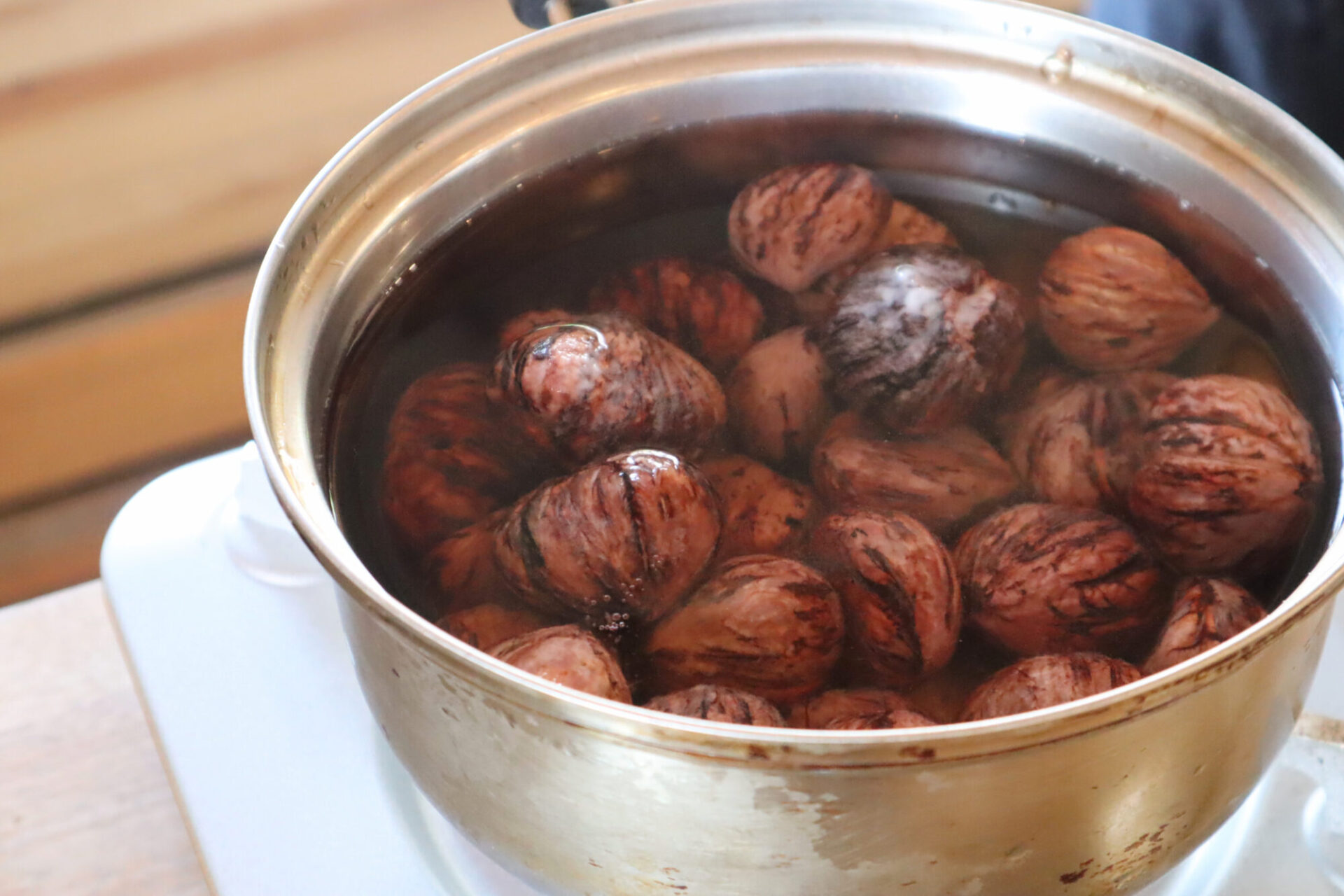 栗の渋皮煮 - レシピ印刷用ページ - ロイヤルクイーン 健康レシピ便り