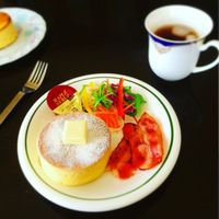 冷凍しておいたパンケーキでランチプレートしましてん : at my kitchen レシピブログ