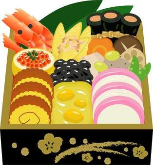 おせち料理：イラスト無料