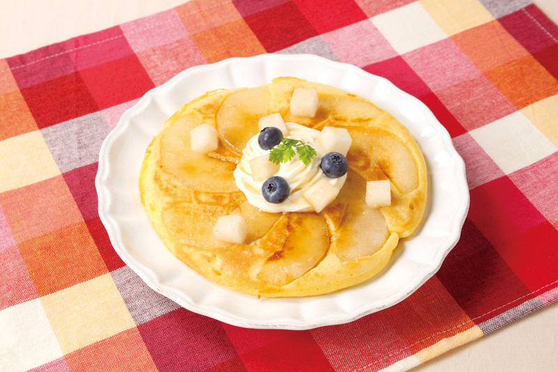 フライパンで簡単ナシケーキ