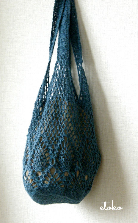 ラフィアかぎ編みバッグ丸底パイナップル柄 - 投稿 │ 松野屋