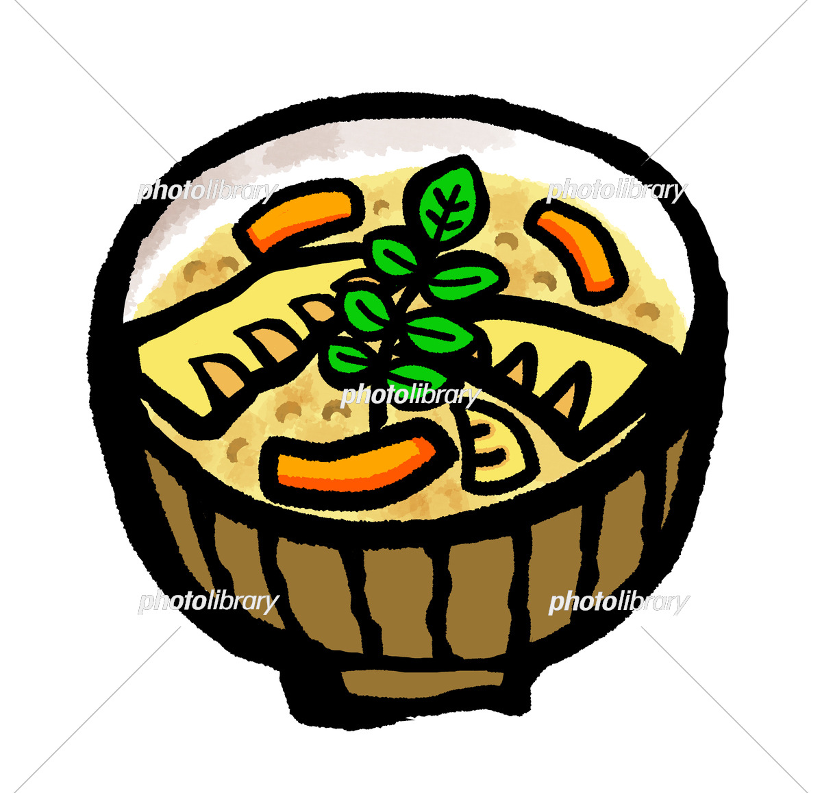 たけのこご飯イラスト