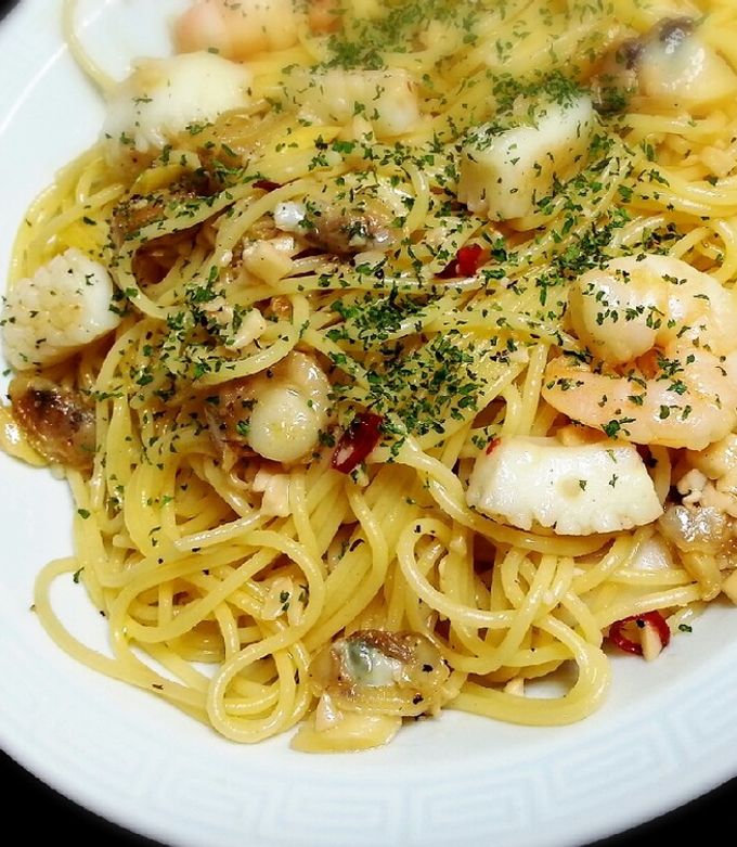 チャウダー風クリームスープパスタ