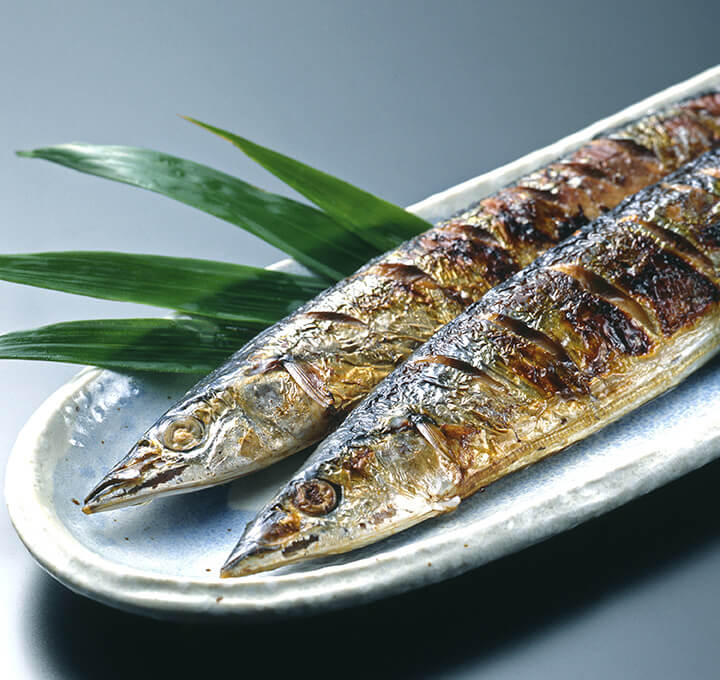 さんまのフライパン塩焼き