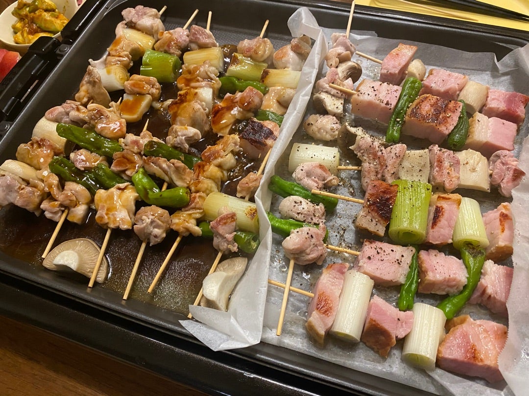 簡単時短 ホットプレートでおうち焼き鳥