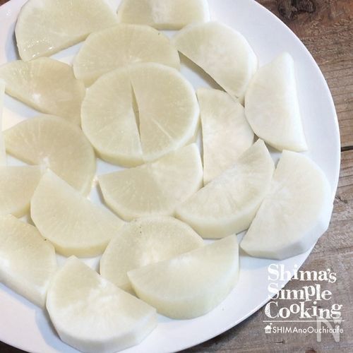 おでん用⭐︎大根の下茹でレンジde時短