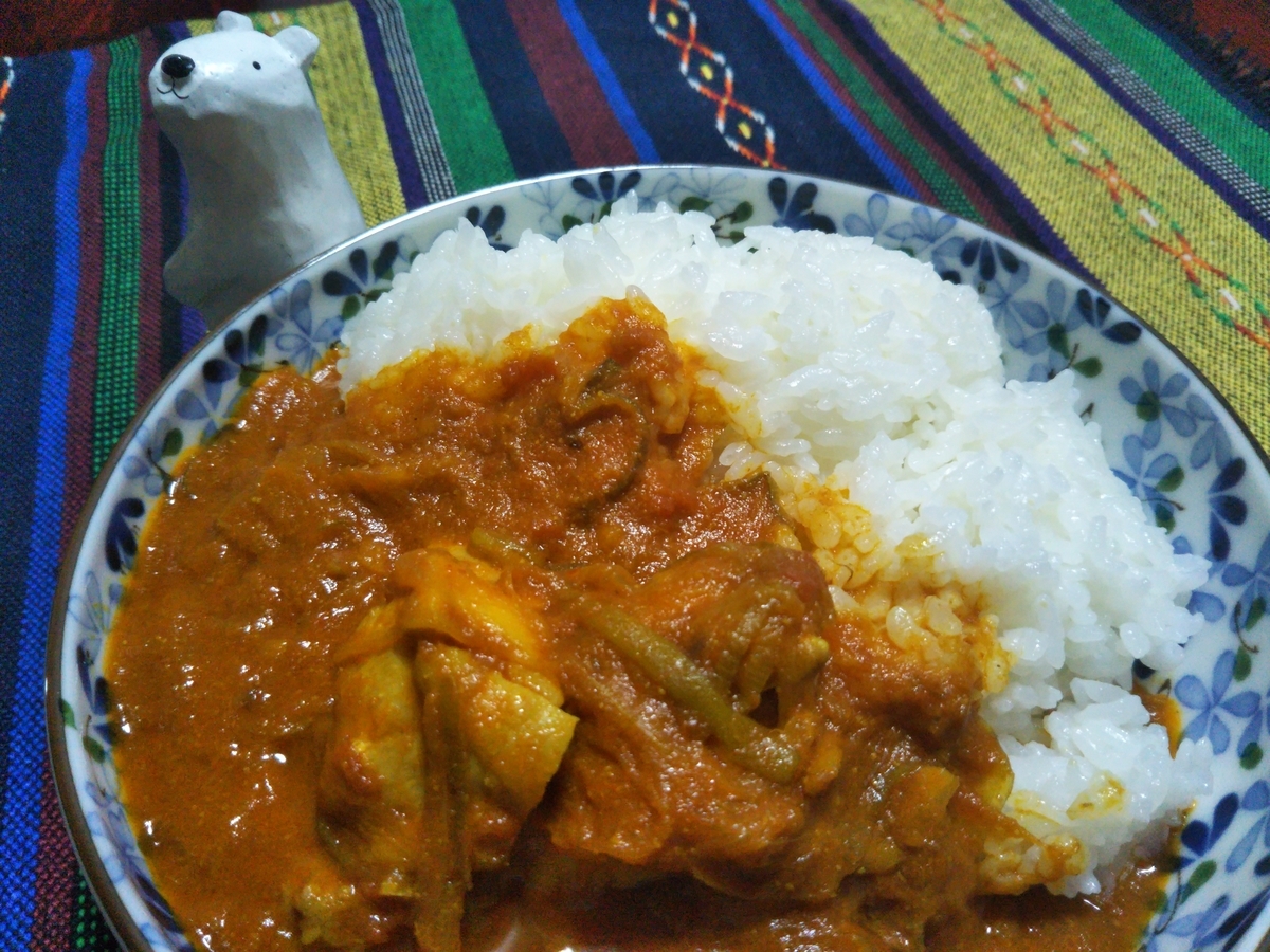 長ネギと挽肉の超時短カレー - 空と花の色