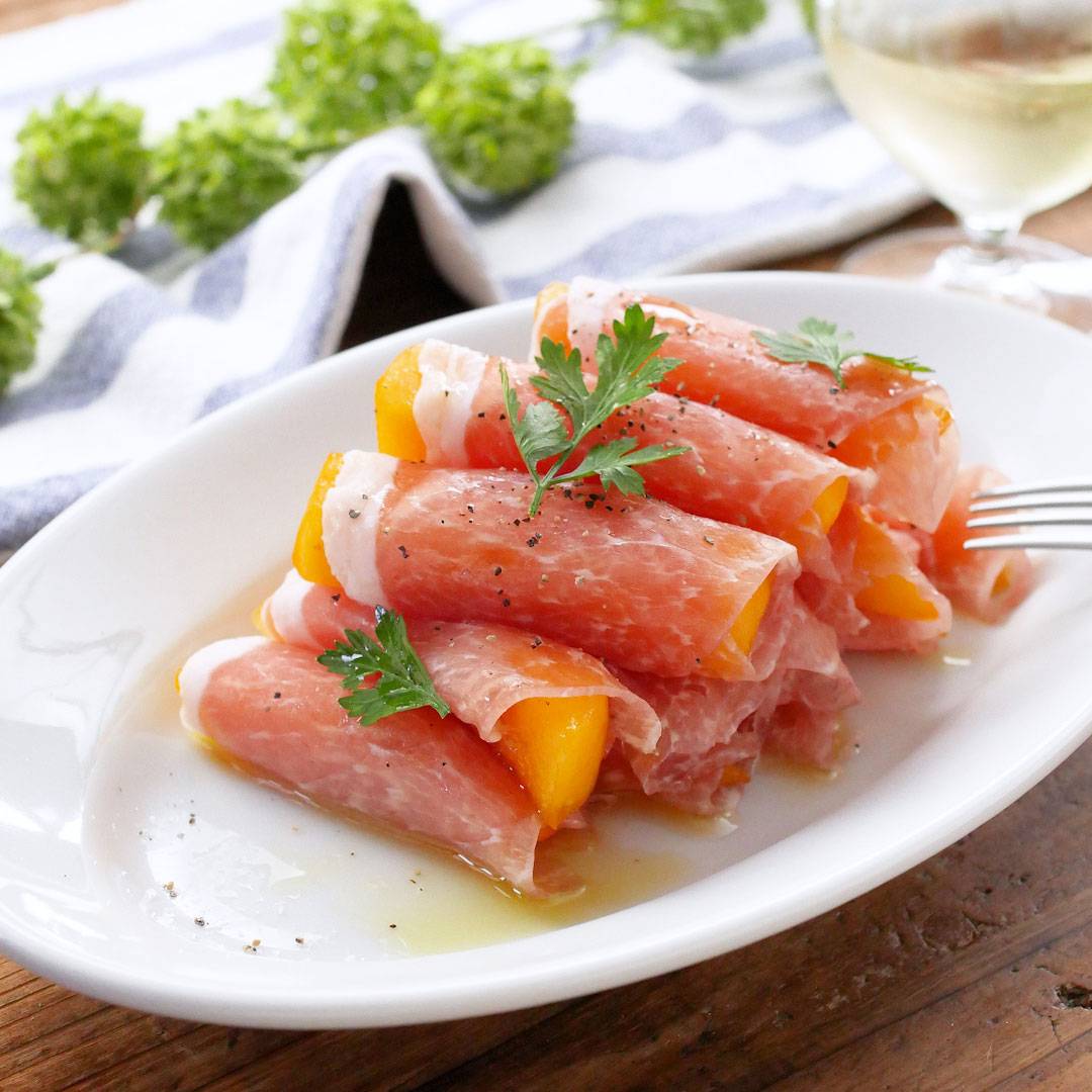 はちみつ ＆梨で簡単！前菜風「生ハム巻き」のレシピ♡ 神戸養蜂場はちみつブログ