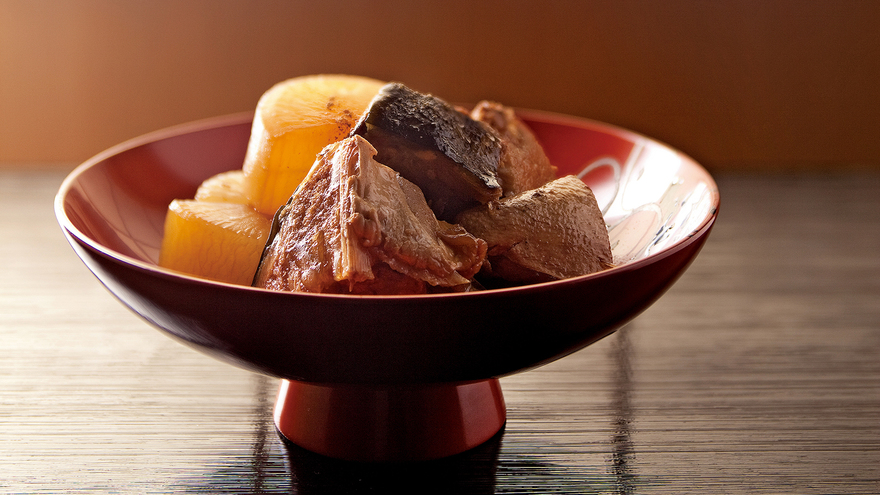 アラでつくる“ぶり大根”