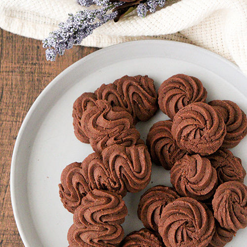 材料5つだけ！ サックサク♡簡単ココアクッキーの作り方 Cookies Recipe