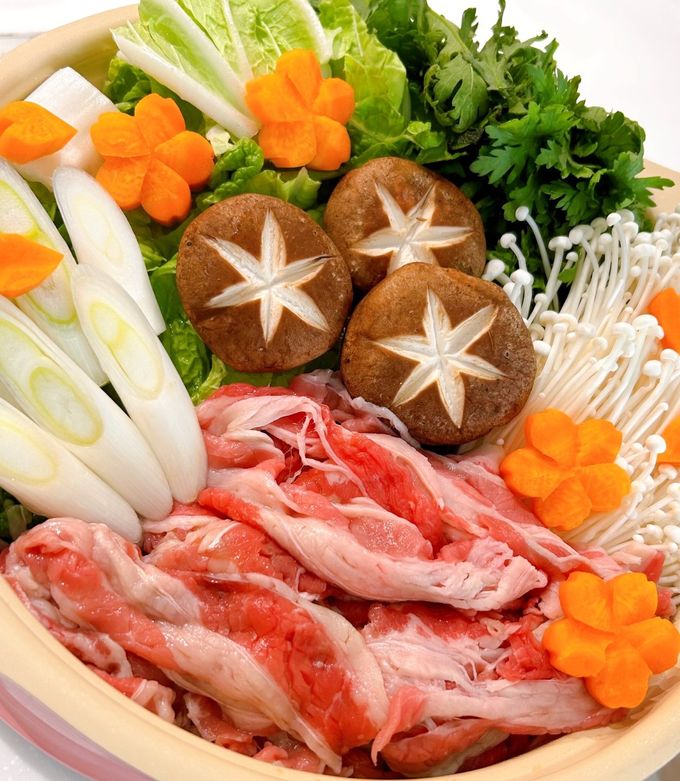 シンプルな味付けのすき焼き♪