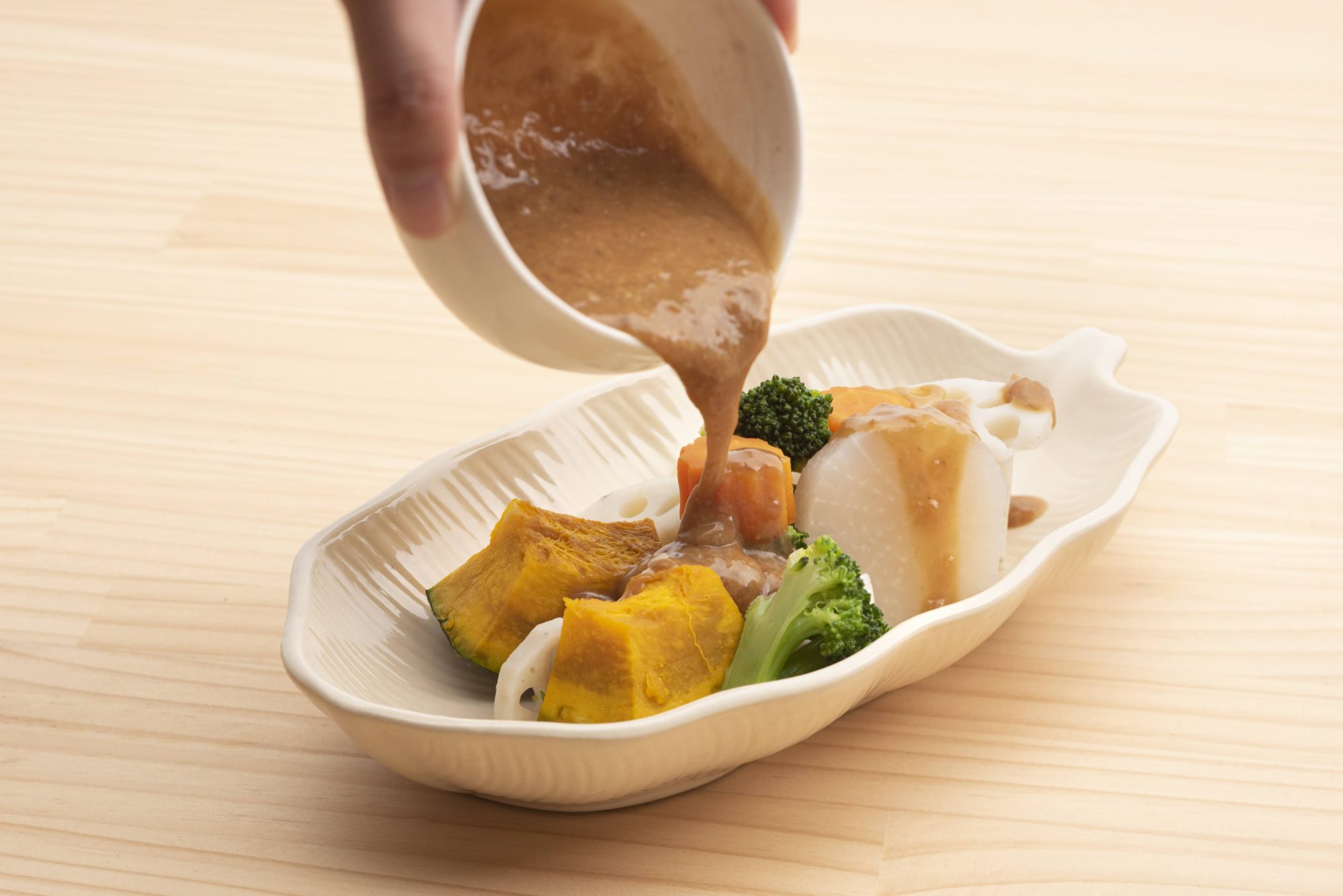 カラフル温野菜のディップサラダアボカド＆明太ソース サラダカフェサラダのレシピがいっぱい