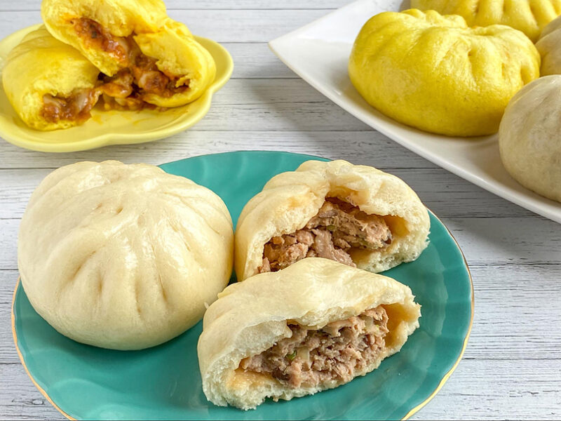 手作り肉まん 皮もちもち中具材たくさん 大きくボリュームたっぷり 無添加 本格的に