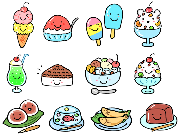 食べ物イラストレイン🚂 - イラスト無料素材