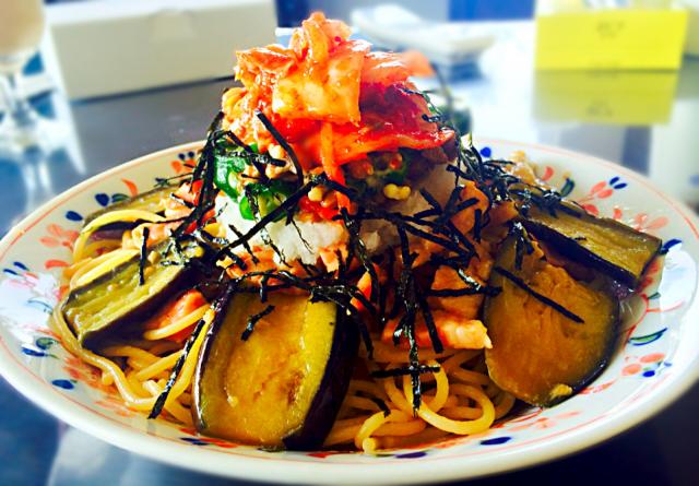 納豆キムチスパゲティ