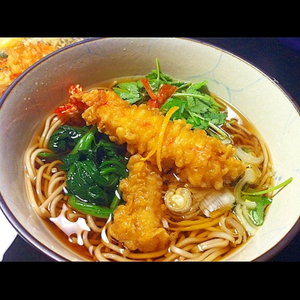 夏野菜の天ぷらと冷たいお蕎麦の作り方