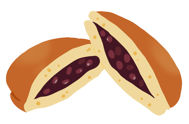 どら焼きと呼ばれる日本の珍味イラストイラスト画像とPNGフリー素材透過の無料ダウンロード - Pngtree