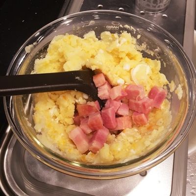 さつま芋とりんごのベーコンポテトサラダマリアージュシャトー勝沼